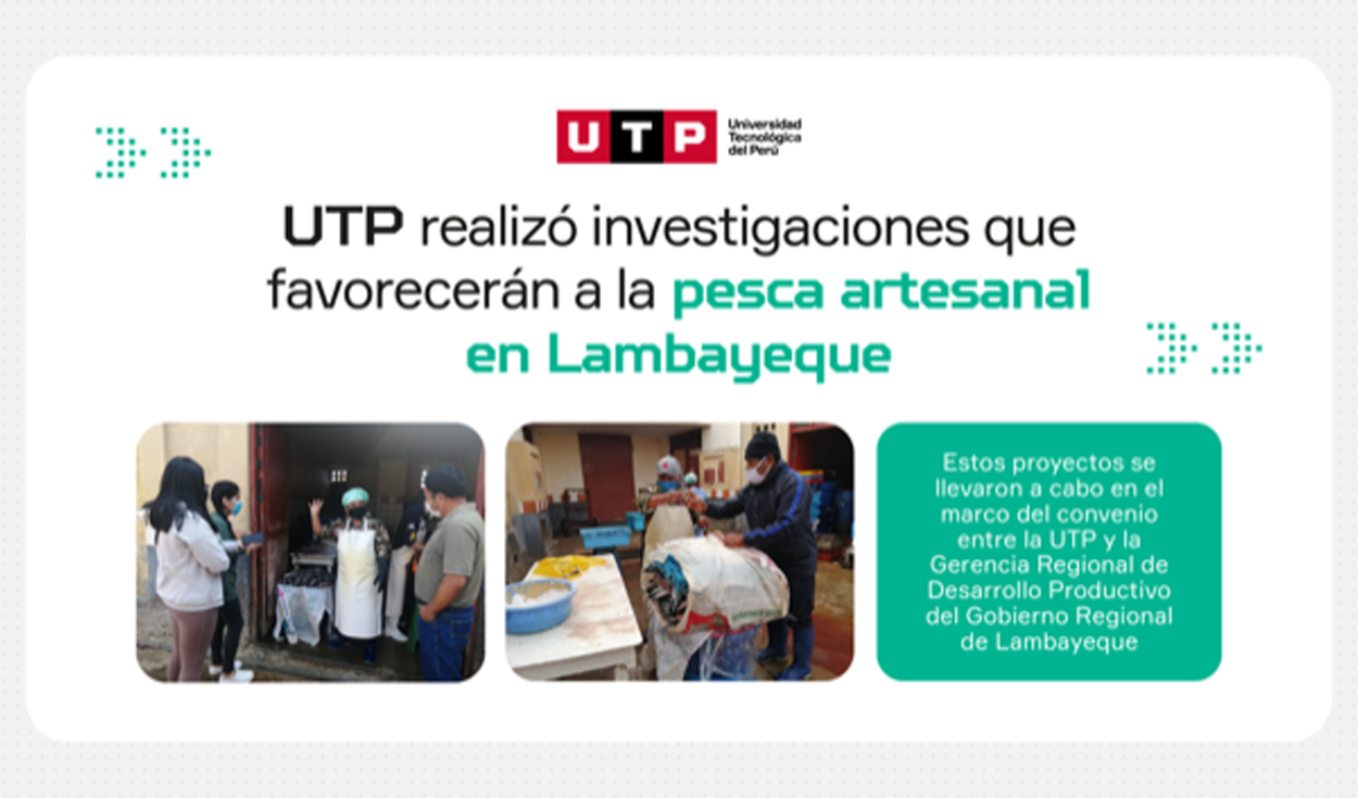 UTP realizó investigaciones que favorecerán a la pesca artesanal en Lambayeque