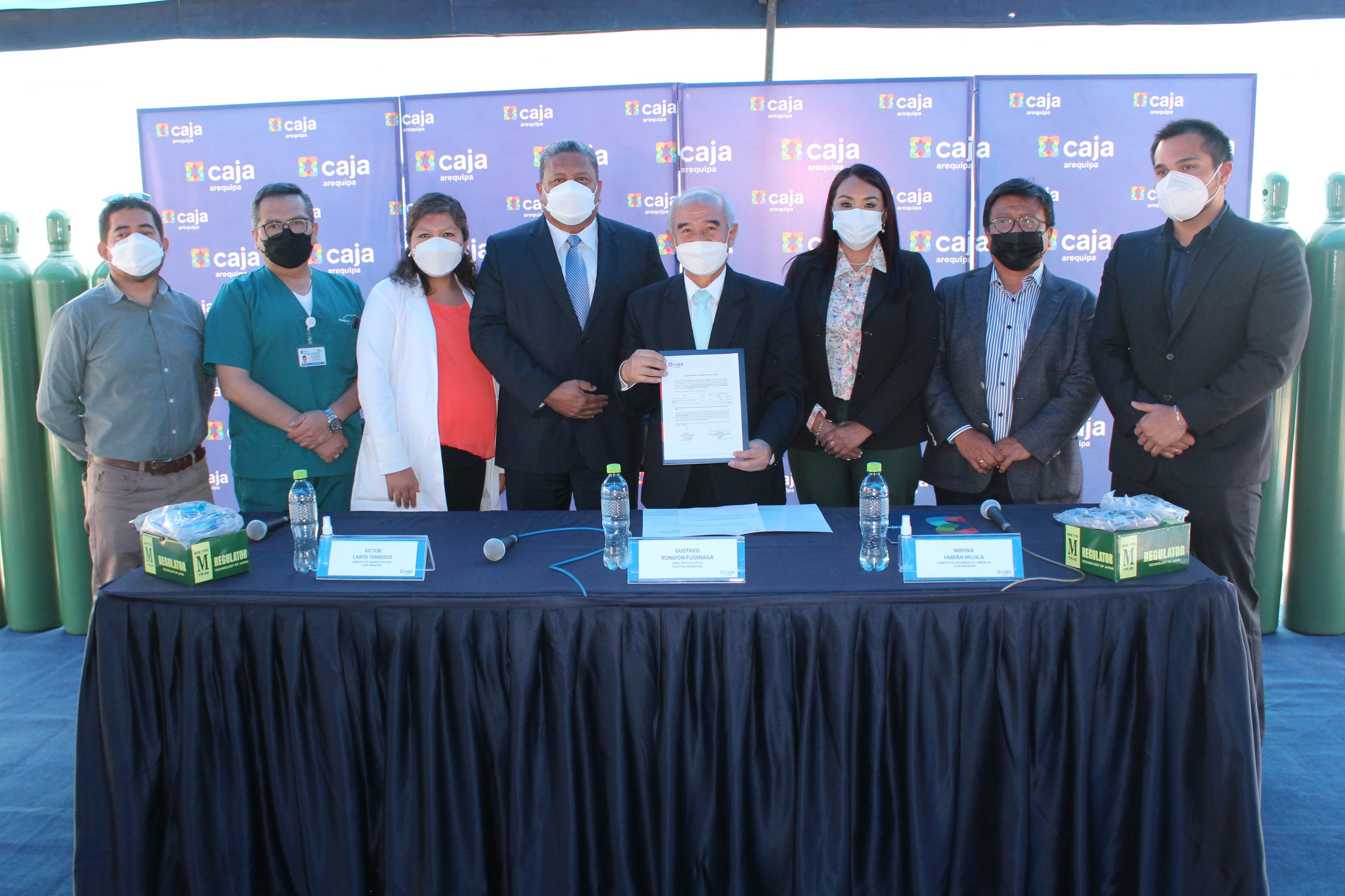 Caja Arequipa entrega planta de oxígeno a Hospital Municipal de Arequipa