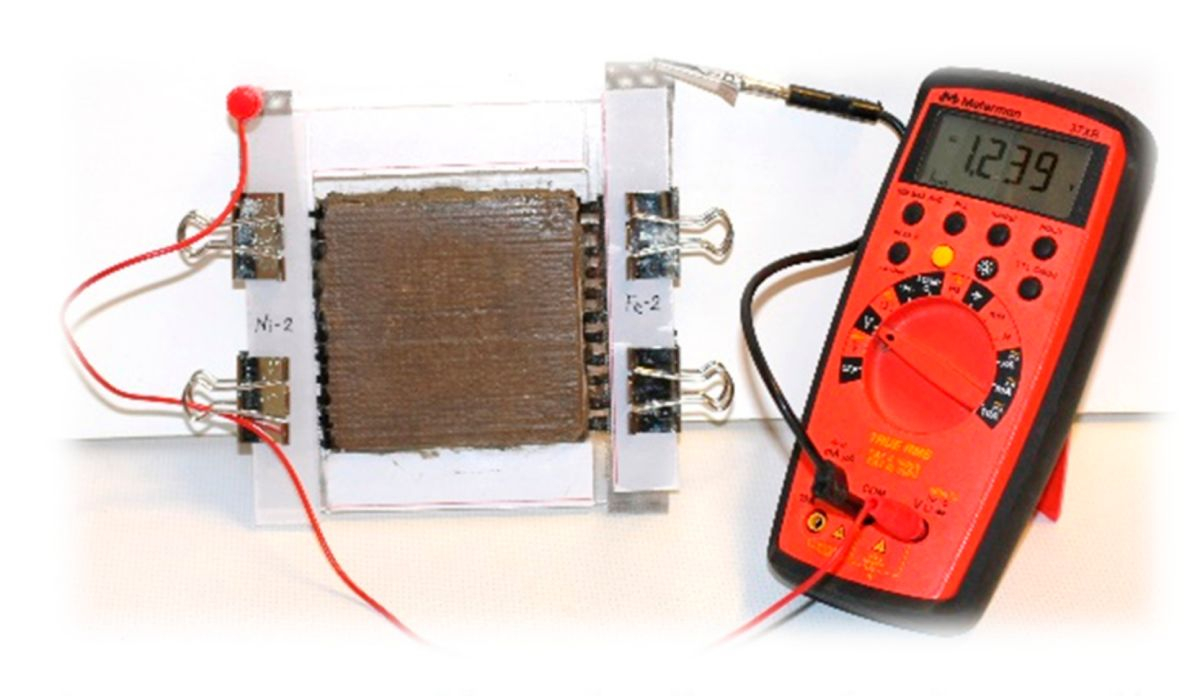Fabrican baterías low-cost a base de cemento