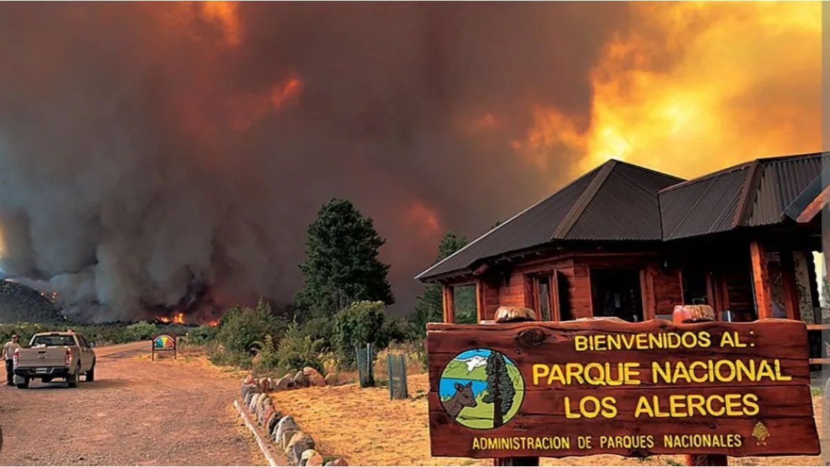 Argentina: Parque Nacional Los Alerces es afectado por el fuego