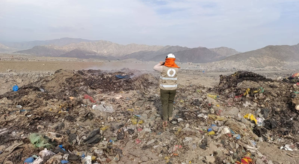 OEFA detecta alto riesgo ambiental en botadero Lomo Largo de Ica