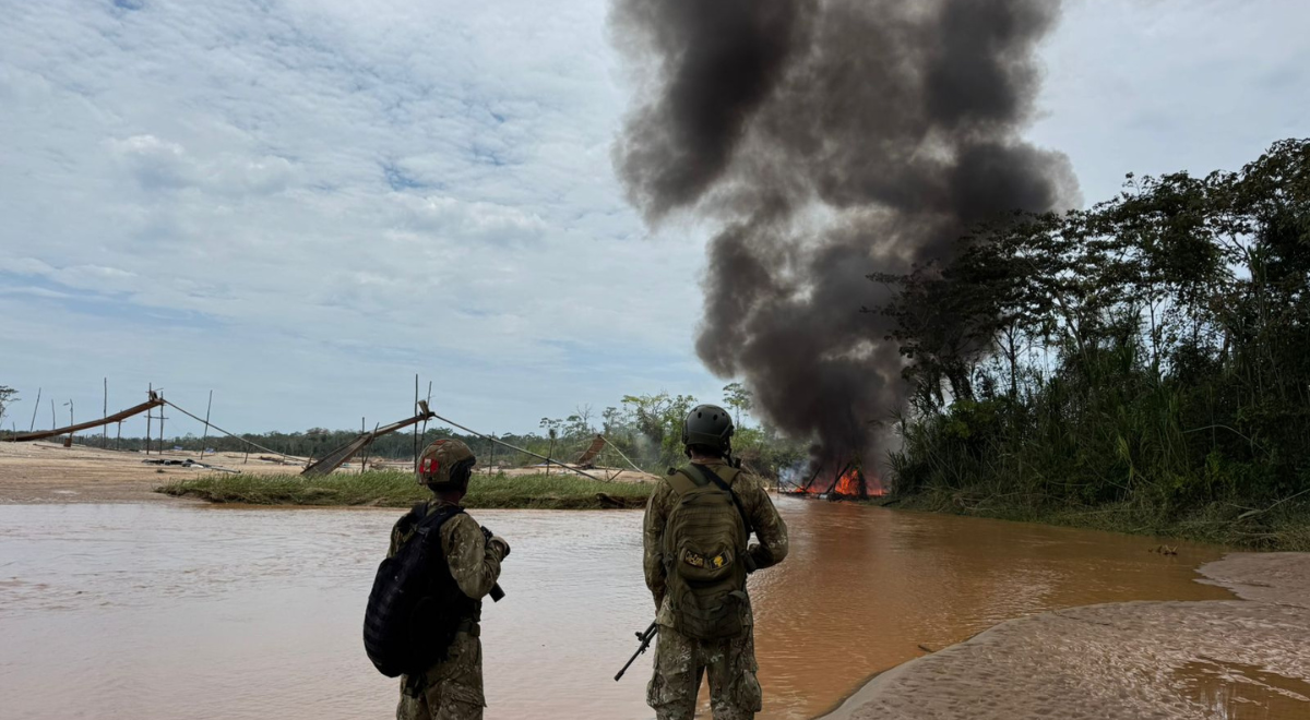 Minería ilegal en Madre de Dios: Fuerzas Armadas golpean al flagelo